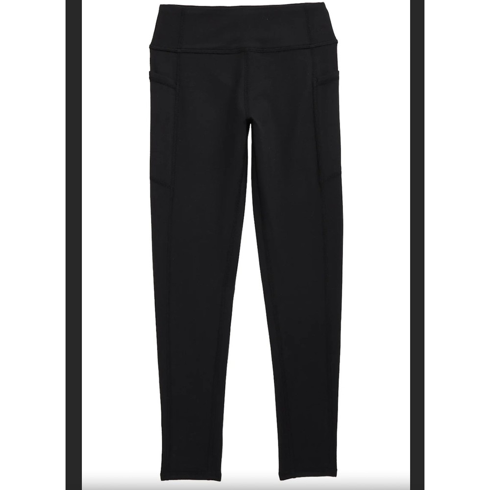 Z by zella kids girl High Waist side Pocket black stretchy Leggings Sz L (10/12)